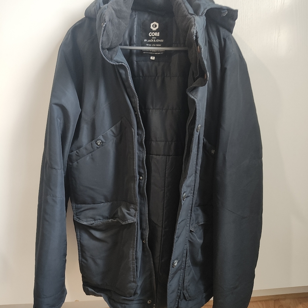 Jack & Jones Black Puffer Jacket